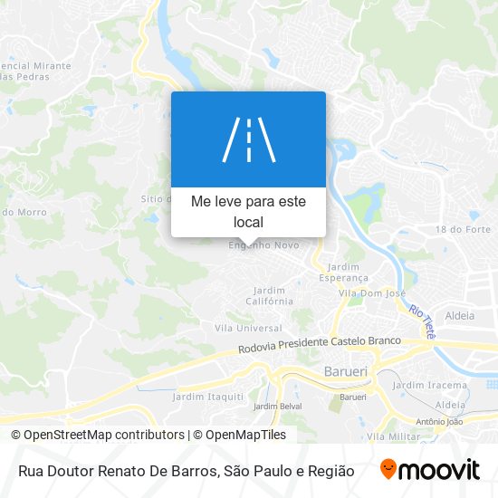 Rua Doutor Renato De Barros mapa