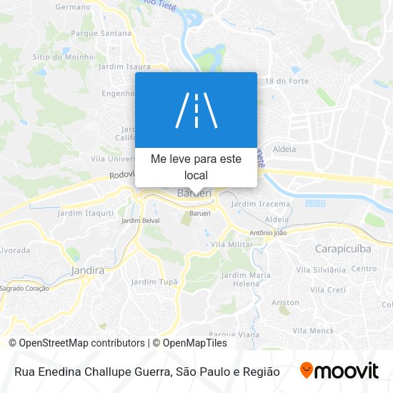 Rua Enedina Challupe Guerra mapa