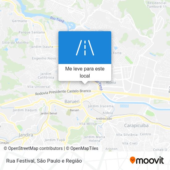 Rua Festival mapa