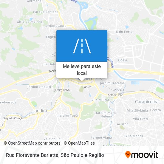 Rua Fioravante Barletta mapa