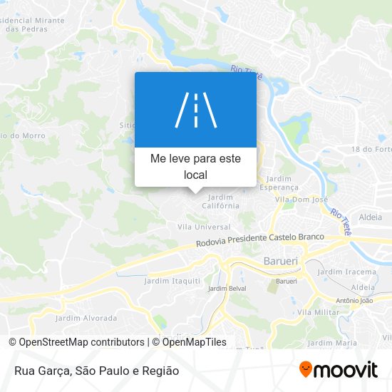 Rua Garça mapa