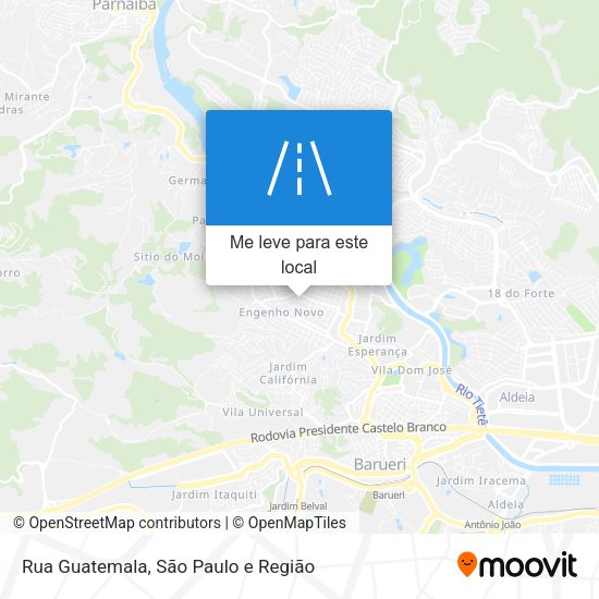 Rua Guatemala mapa