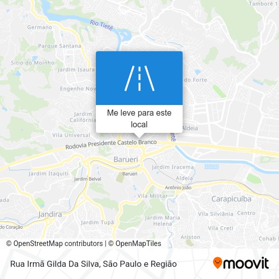Rua Irmã Gilda Da Silva mapa