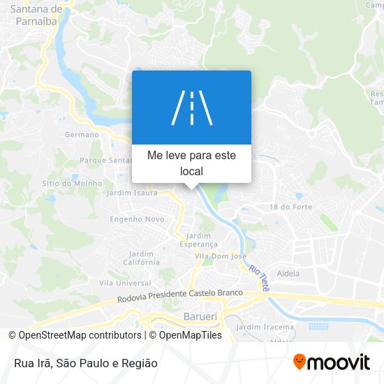 Rua Irã mapa