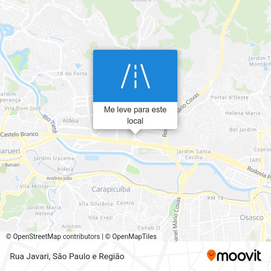 Rua Javari mapa