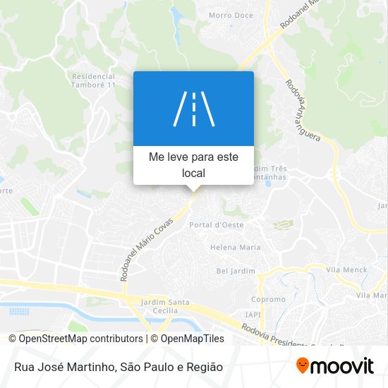 Rua José Martinho mapa