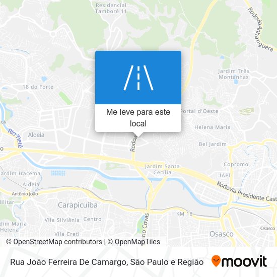 Rua João Ferreira De Camargo mapa