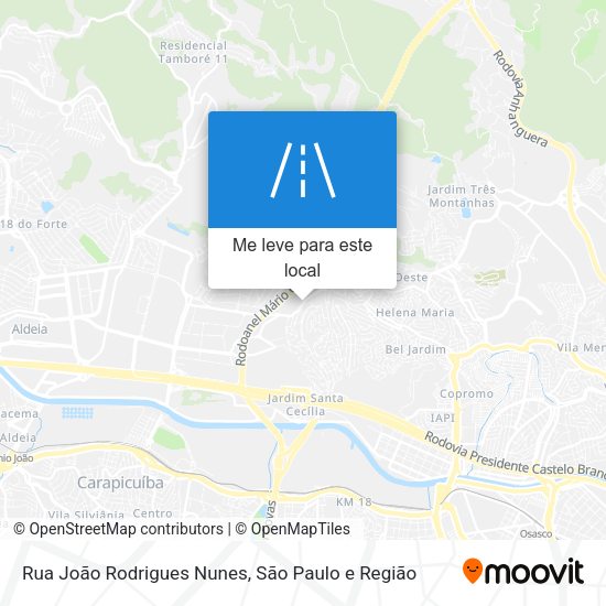 Rua João Rodrigues Nunes mapa