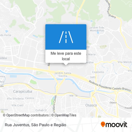 Rua Juventus mapa