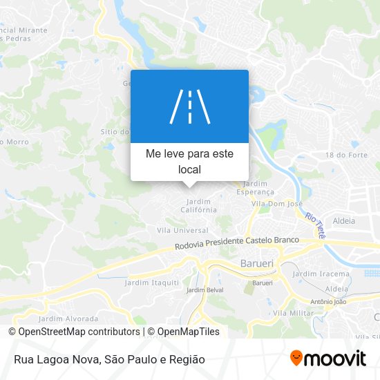 Rua Lagoa Nova mapa