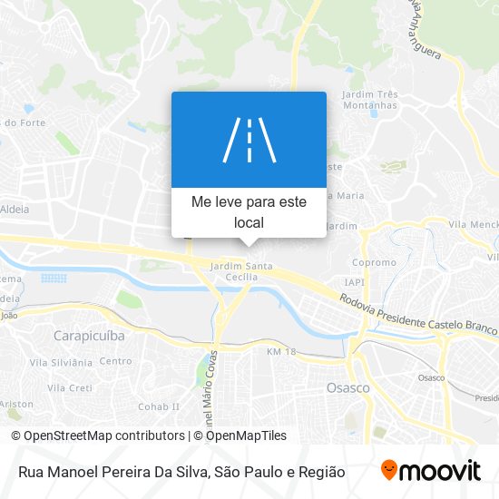 Rua Manoel Pereira Da Silva mapa