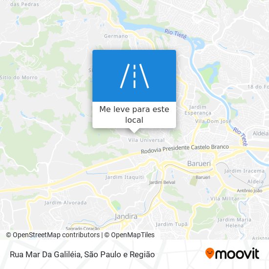 Rua Mar Da Galiléia mapa