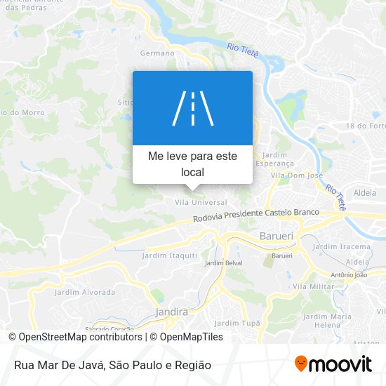 Rua Mar De Javá mapa