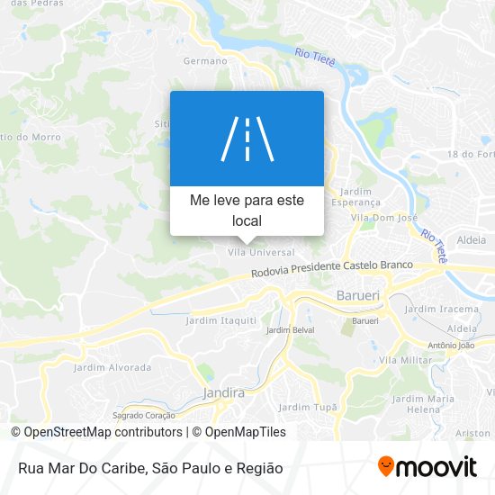 Rua Mar Do Caribe mapa