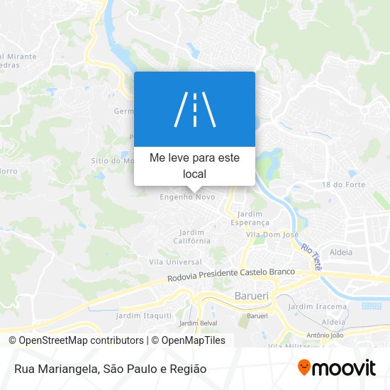 Rua Mariangela mapa