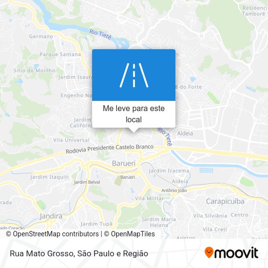 Rua Mato Grosso mapa
