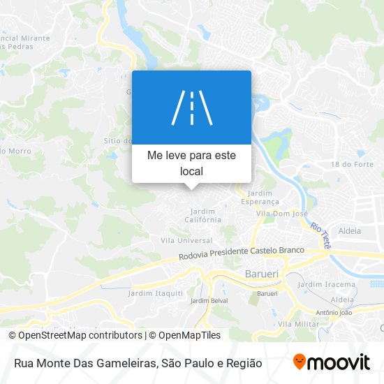 Rua Monte Das Gameleiras mapa