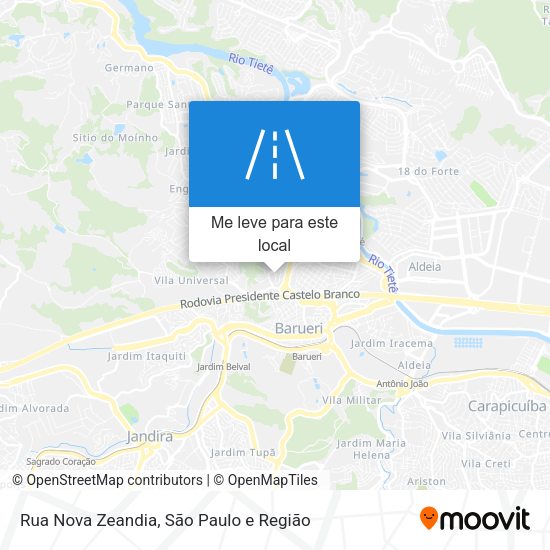 Rua Nova Zeandia mapa