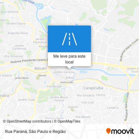 Rua Paraná mapa