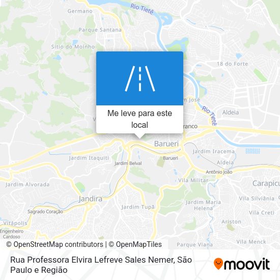 Rua Professora Elvira Lefreve Sales Nemer mapa