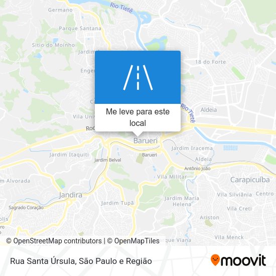 Rua Santa Úrsula mapa