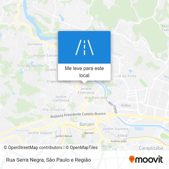 Rua Serra Negra mapa