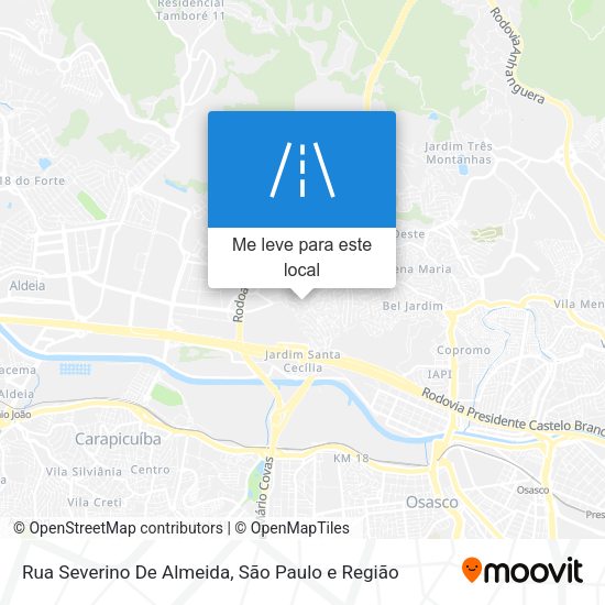 Rua Severino De Almeida mapa