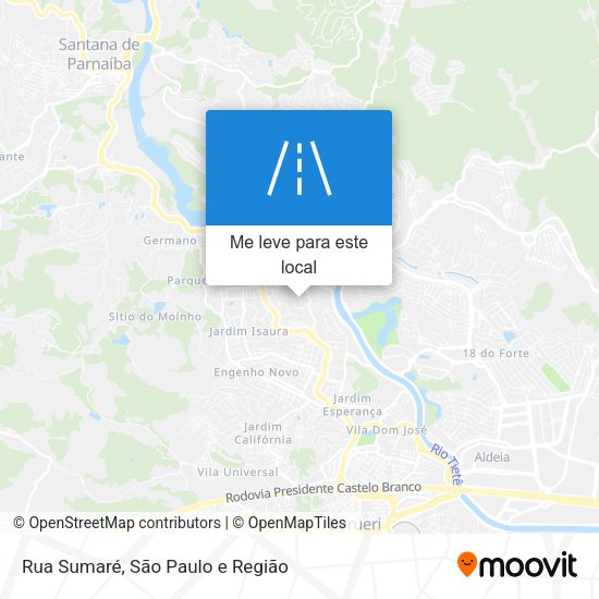 Rua Sumaré mapa