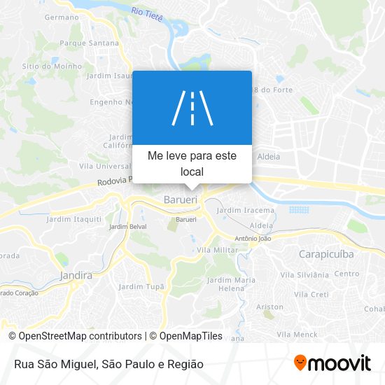 Rua São Miguel mapa