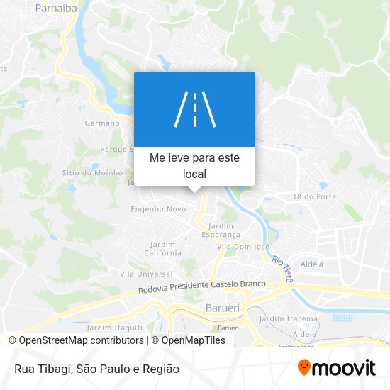 Rua Tibagi mapa