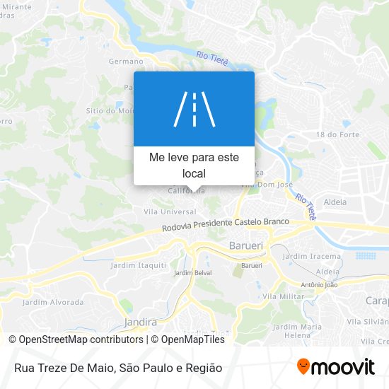 Rua Treze De Maio mapa