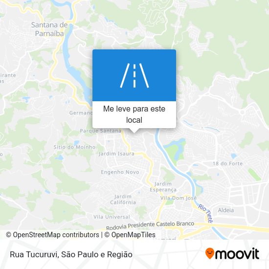 Rua Tucuruvi mapa