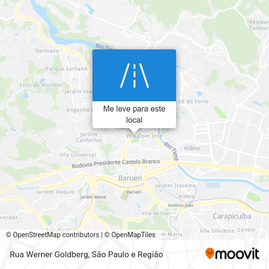 Rua Werner Goldberg mapa