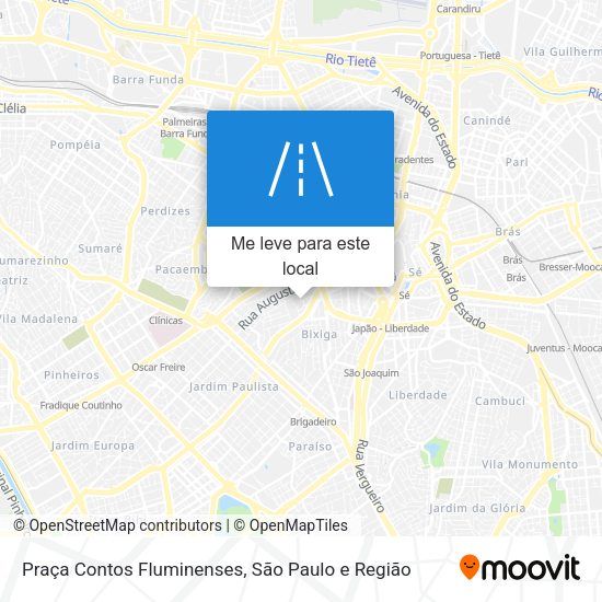 Praça Contos Fluminenses mapa