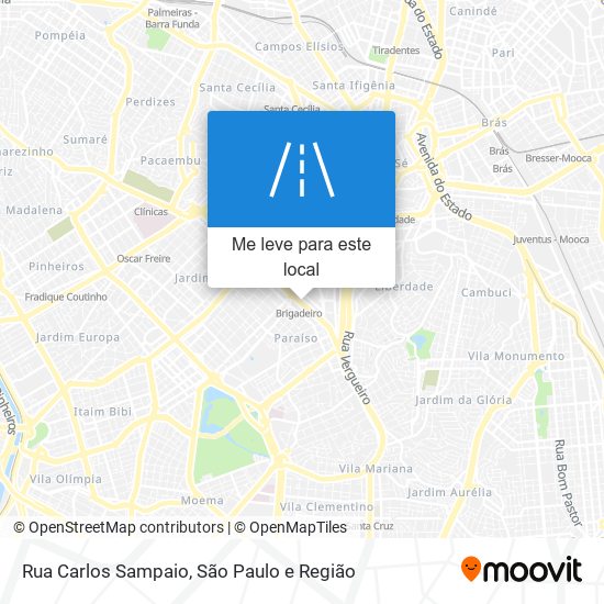 Rua Carlos Sampaio mapa