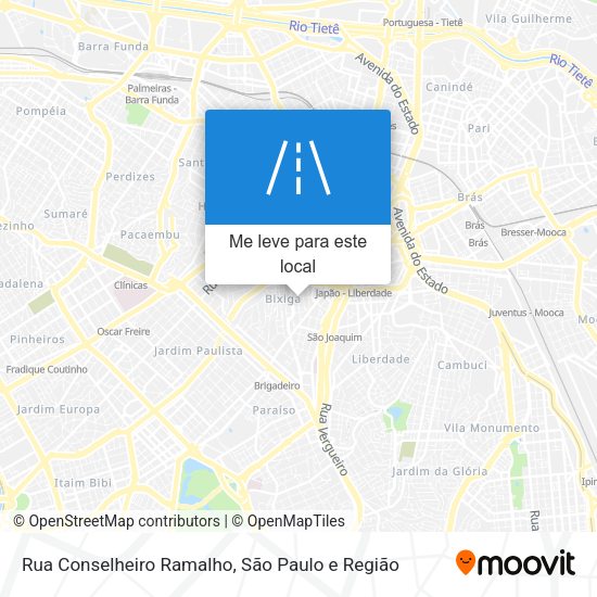 Rua Conselheiro Ramalho mapa