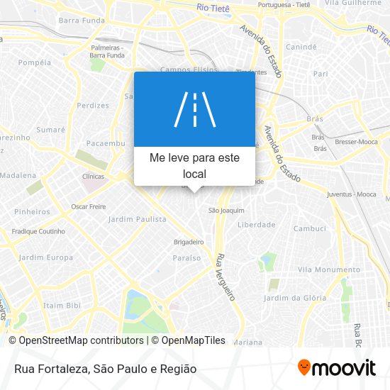 Rua Fortaleza mapa