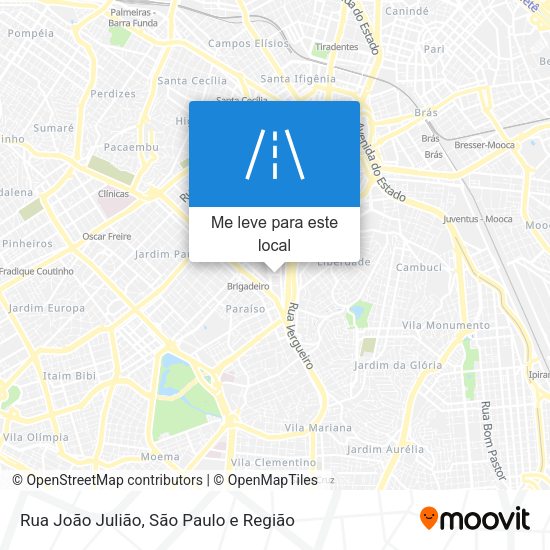 Rua João Julião mapa