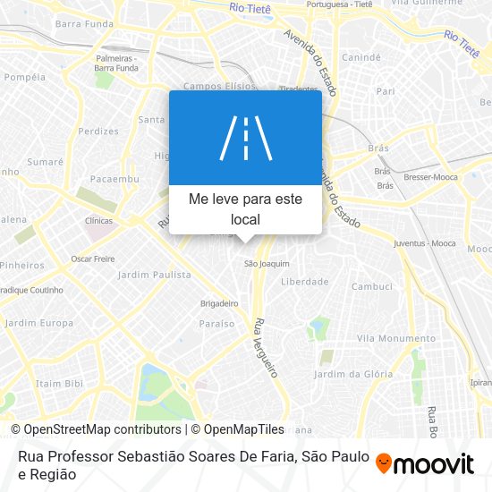 Rua Professor Sebastião Soares De Faria mapa
