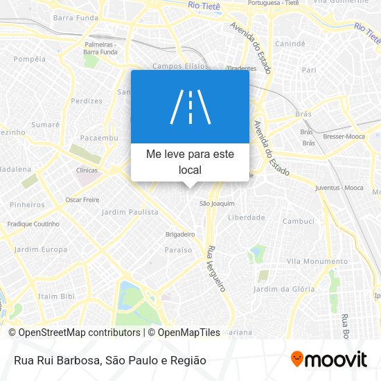 Rua Rui Barbosa mapa