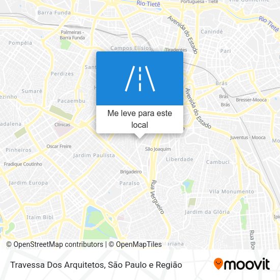 Travessa Dos Arquitetos mapa