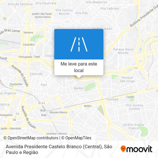 Avenida Presidente Castelo Branco (Central) mapa