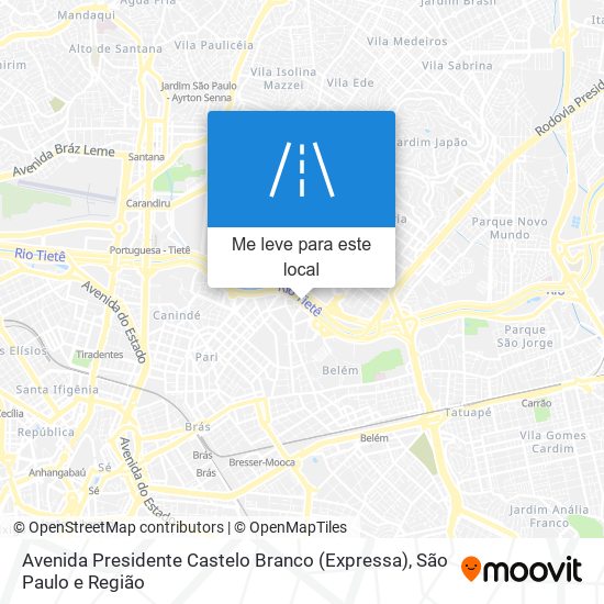 Avenida Presidente Castelo Branco (Expressa) mapa