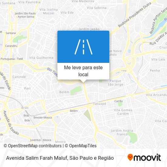 Avenida Salim Farah Maluf mapa