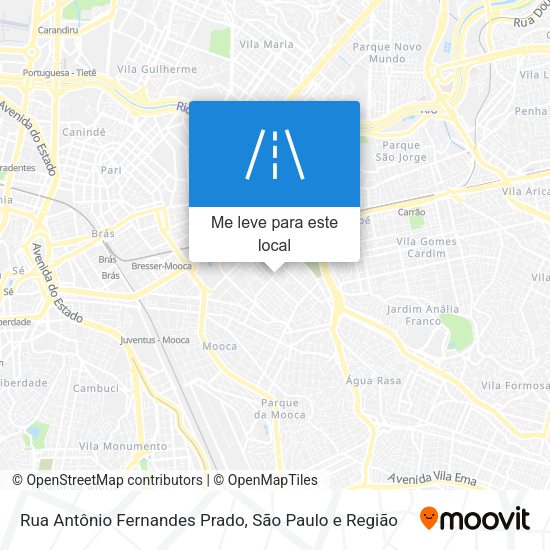 Rua Antônio Fernandes Prado mapa