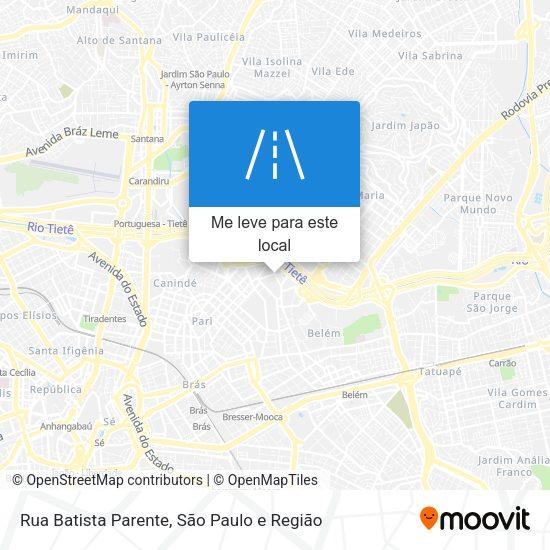 Rua Batista Parente mapa
