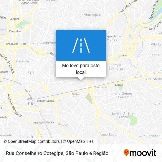 Rua Conselheiro Cotegipe mapa