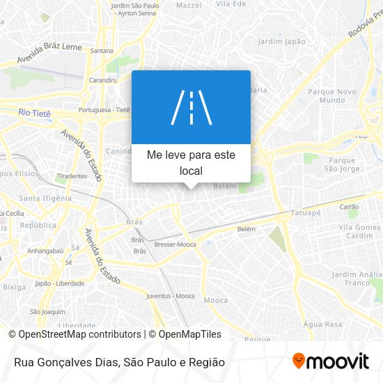 Rua Gonçalves Dias mapa