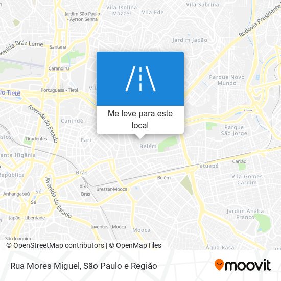 Rua Mores Miguel mapa