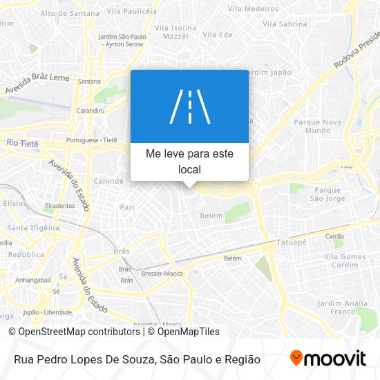 Rua Pedro Lopes De Souza mapa